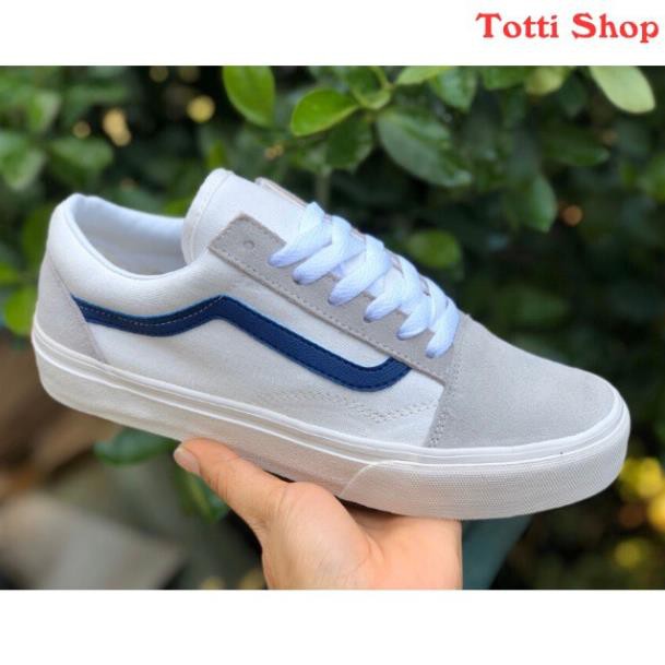 [VNXK] Giày Vans Nam Nữ Trắng VNXK Giá Gốc, Bảo Hành 6 Tháng Cao Cấp [ SL  ib ] 👟 :)) , $