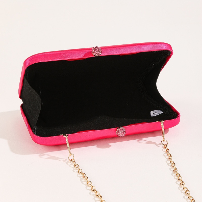 Túi Đeo Chéo Giả Lụa Đính Đá Thời Trang Cho Nữ