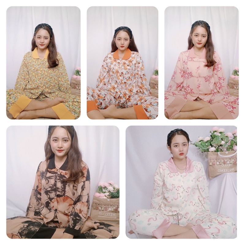 BỘ PIZAMA CỔ SEN TDQD CAO CẤP ( hàng may kĩ )