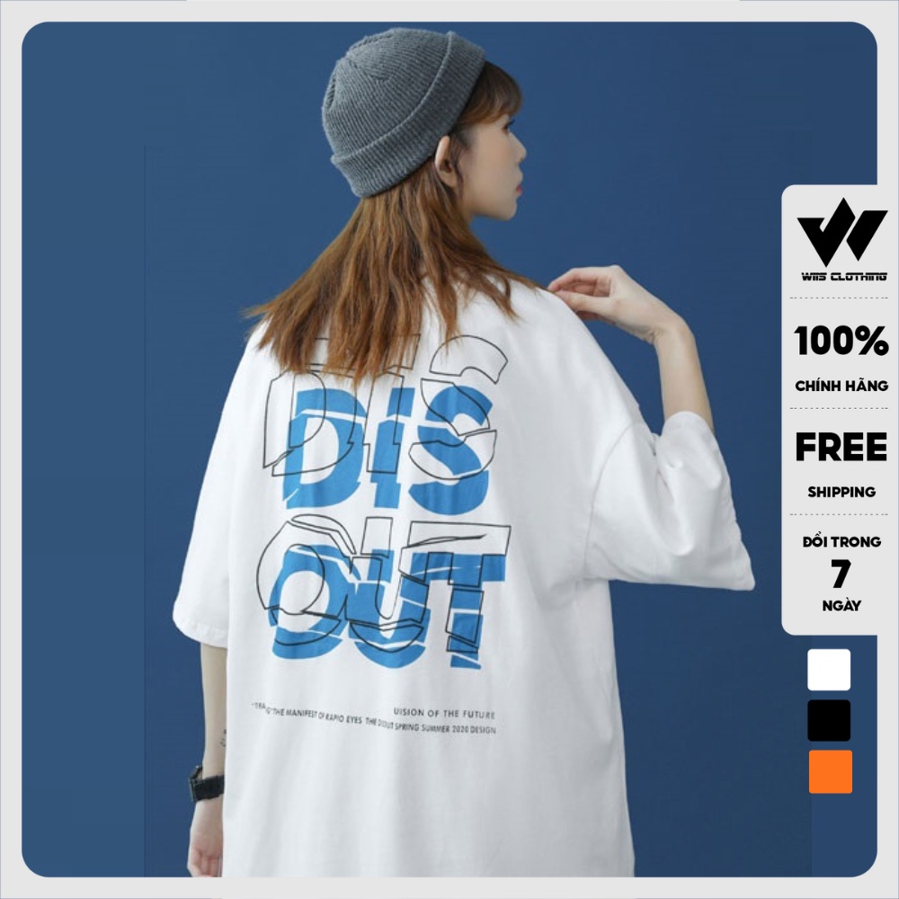 Áo phông tay lỡ WIIS unisex form rộng DISOUT thời trang nam nữ oversize ulzzang