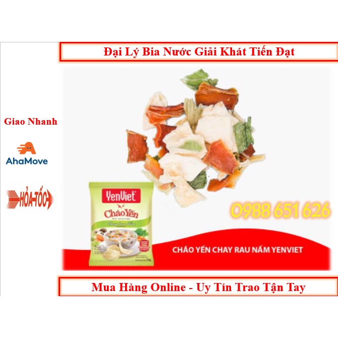 Cháo Yến Chay Rau Nấm Yến Việt Thùng 30 Gói X 50g