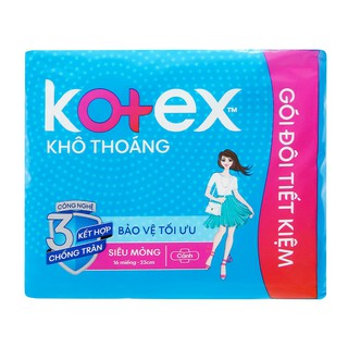 Băng Vệ Sinh KOTEX Khô Thoáng 16 Miếng 23CM