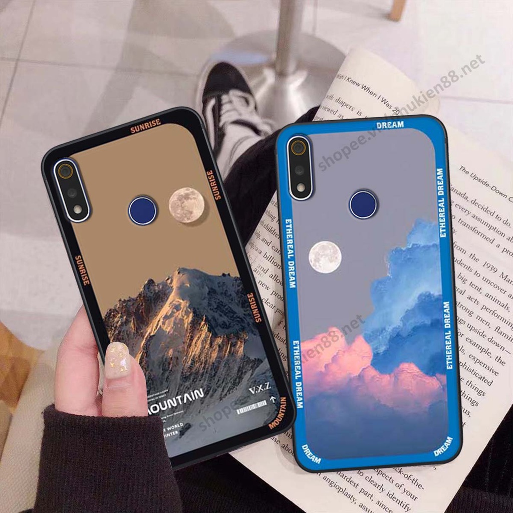 Ốp Realme 3 / 3 Pro hình vũ trụ, mountain, cloud phong cách cá tính
