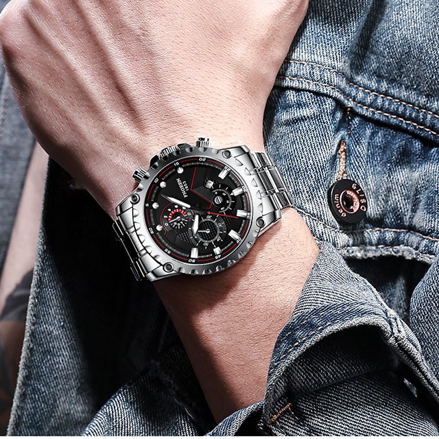 Đồng hồ nam chính hãng FNGEEN Đồng hồ nam cơ dây thép không gỉ chính hãng cao cấp 5055 - Aka Mart | BigBuy360 - bigbuy360.vn