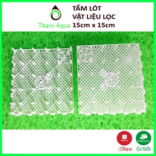 Vỉ nhựa lót đáy ngăn lọc - kích thướt 14.5cm x 14.5cm x 2.5cm