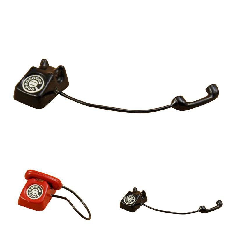 Điện thoại phong cách cổ điển , tỉ lệ 1 : 12 , đồ dùng dành cho búp bê