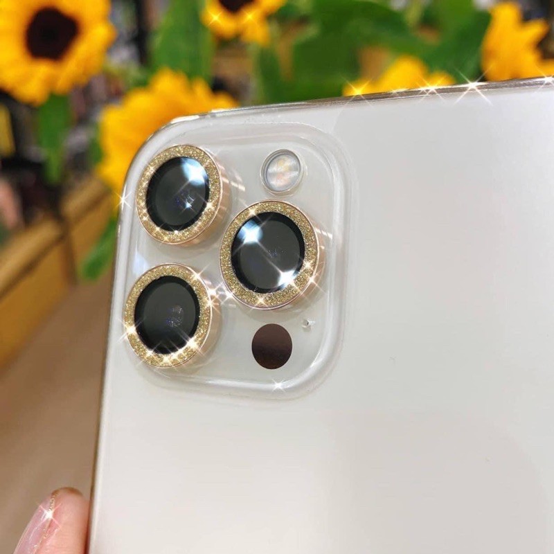 [Màu Kim Cương] Iphone 11 11Pro Max 12 Mini/ 12/ 12 Pro max [Bộ 3 mắt] Dán từng mắt camera chống trầy