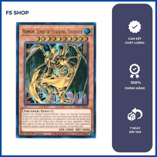 Thẻ bài Yugioh chính hãng - Hamon, Lord of Striking Thunder (Ultra Rare)