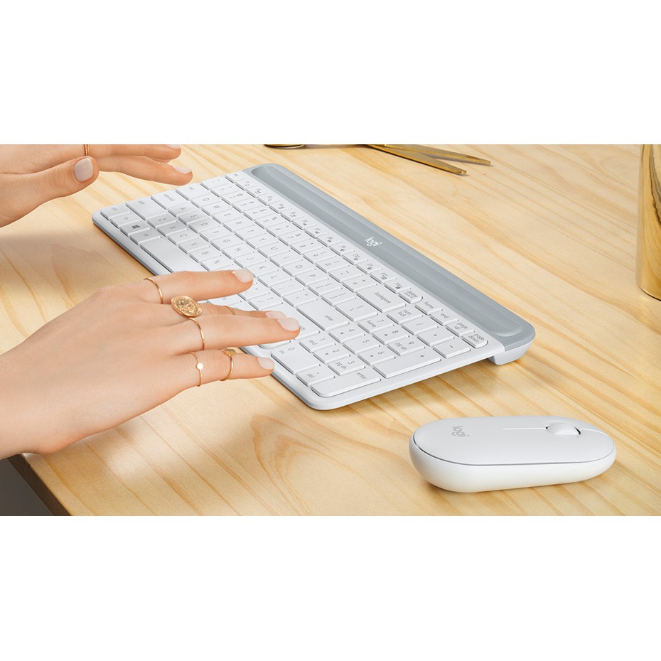 Bàn phím chuột Logitech MK470 Slim Wireless Combo - Bảo hành chính hãng 12 Tháng