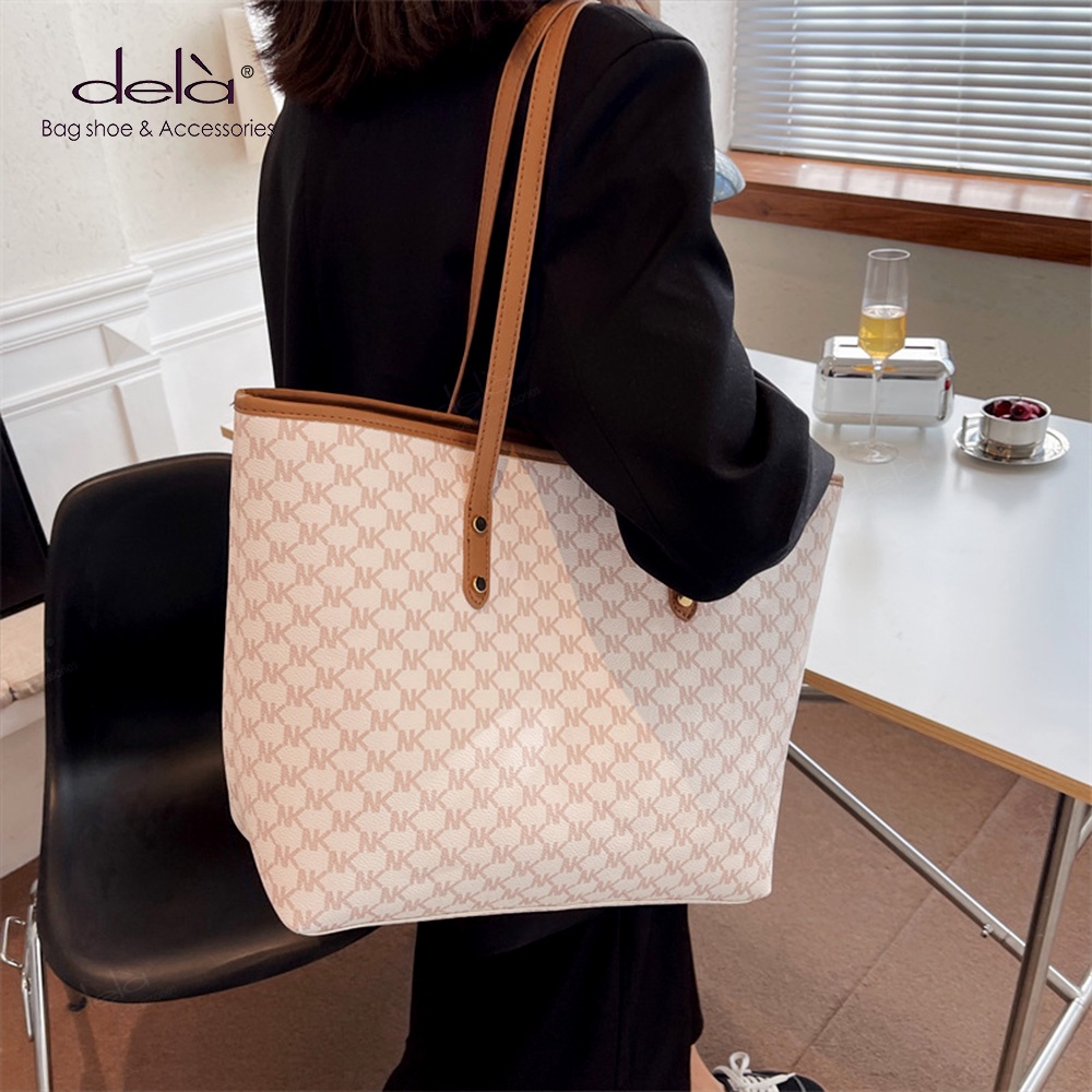 Dela Túi Xách Đeo Vai Sức Chứa Lớn Mẫu Mới Thời Trang Nhật Hàn Cho Nữ