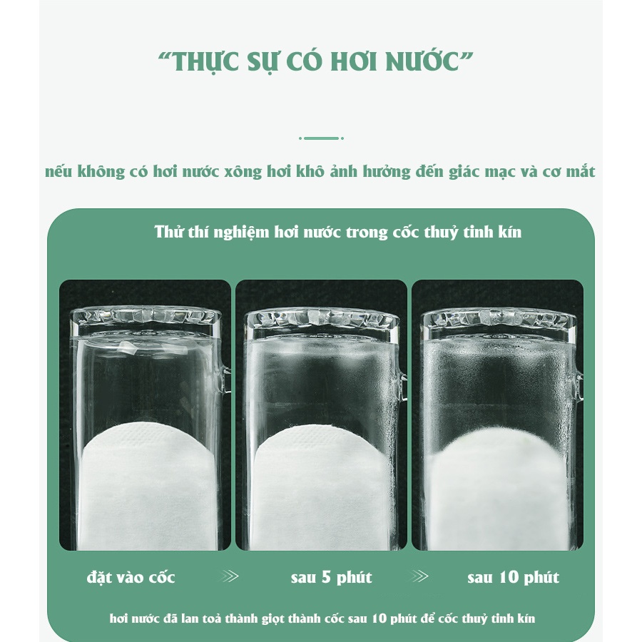 Mặt nạ mắt nóng thảo dược Miao Ai Tang ngải cứu chườm nóng - mặt nạ xông mắt hơi nước giảm quầng thâm  mỏi mắt giúp dễ n