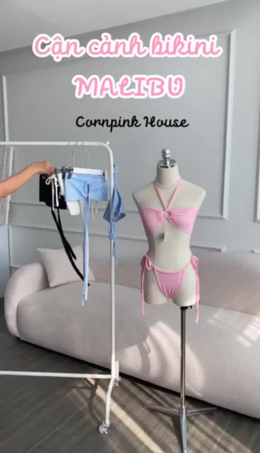 Cornpink House | Malibu | Đồ bơi nữ 2 mảnh cup ngang kín đáo | Nhiều kiểu cột dây | Vải 2 lớp | Không nhét mút | BigBuy360 - bigbuy360.vn