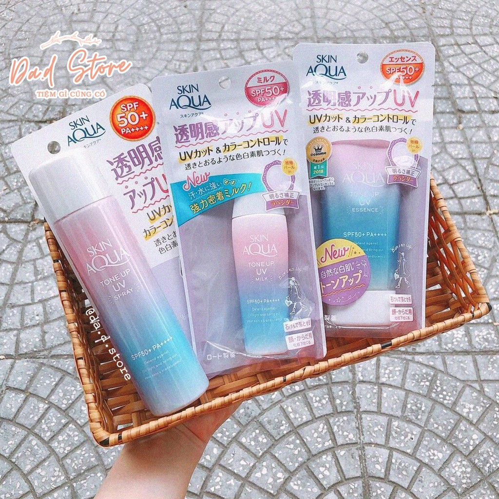 💦𝑯𝒂̀𝒏𝒈 𝑵𝒉𝒂̣̂𝒕💦Kem chống nắng Skin Aqua Tone up UV SPF 50+ PA++++ 80gr