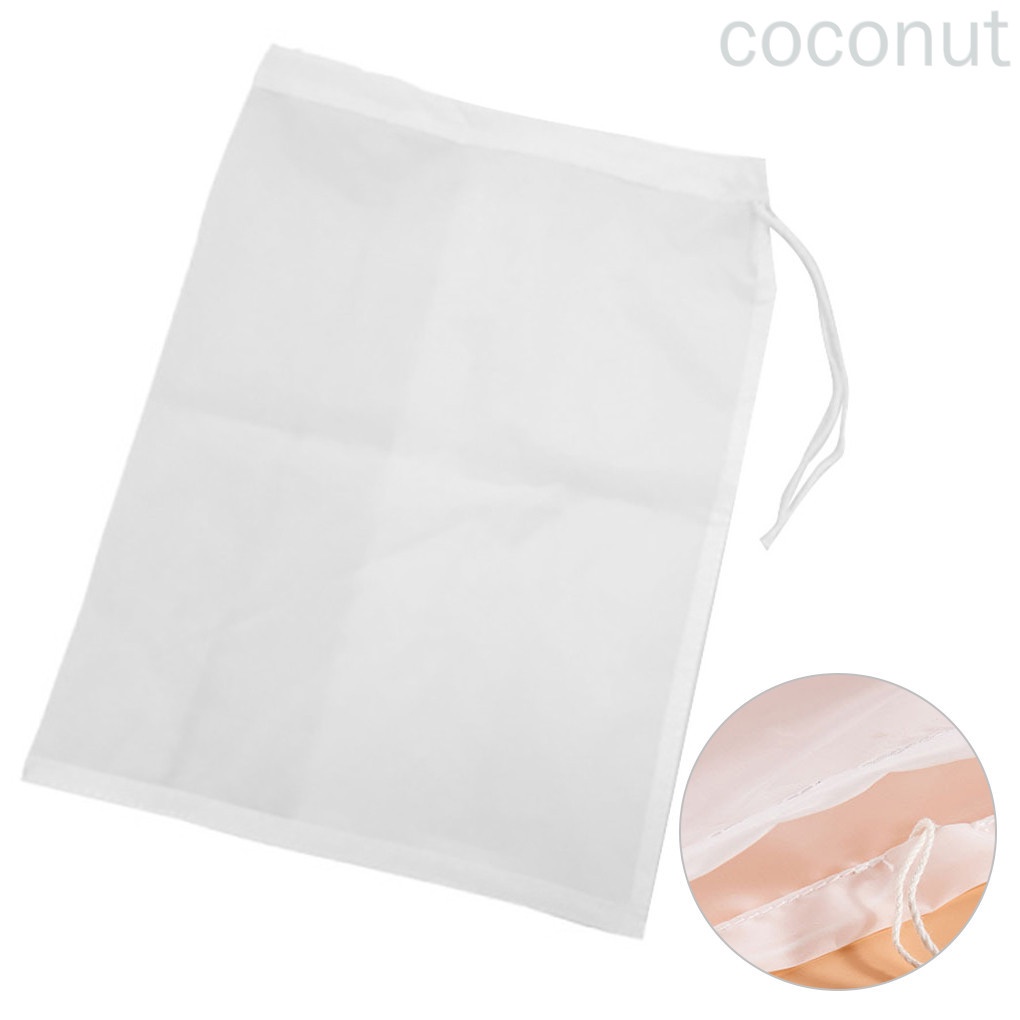 Set 200 Tấm Lưới Lọc Bằng Nylon Thân Thiện Với Môi Trường Có Dây Rút Tiện Dụng