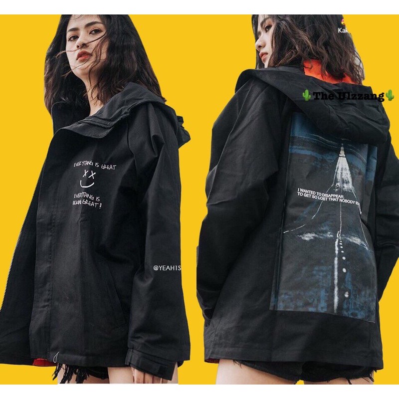 🌵 𝐓𝐡𝐞𝐔𝐥𝐳𝐳𝐚𝐧𝐠 🌵 CM Áo Khoác Bomber (HotTrend) Hình Mặt Cười (Kèm Video, Hình Thật)