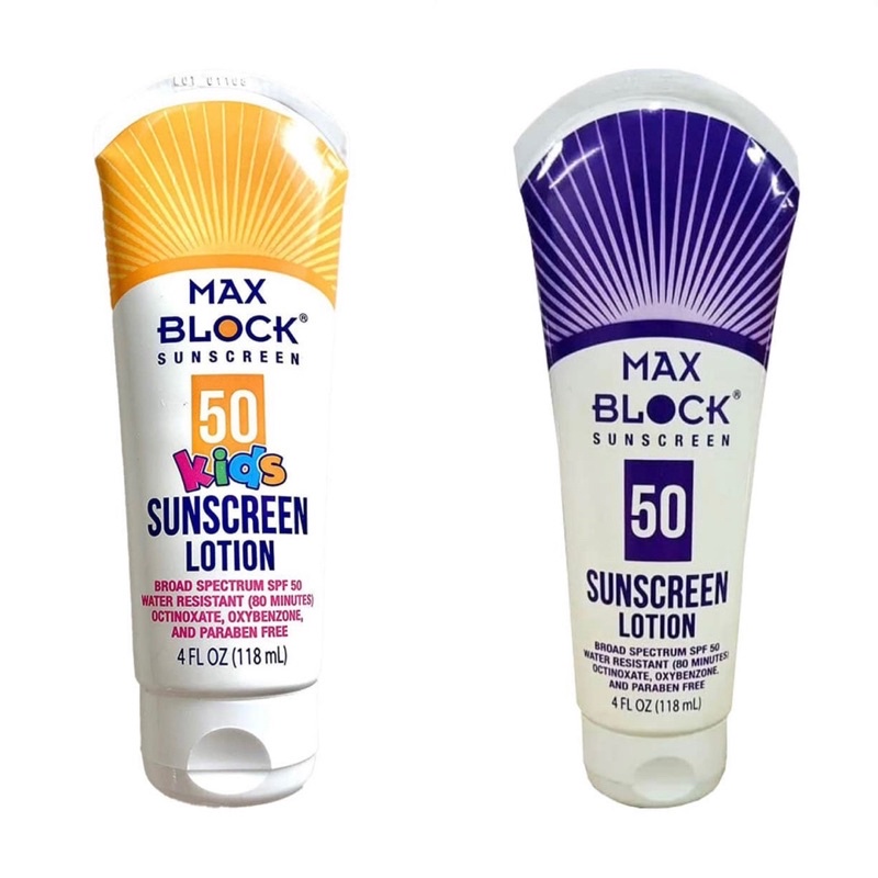 Kem chống nắng cho bé Max Block Sunscreen Lotion SPF50 118ml