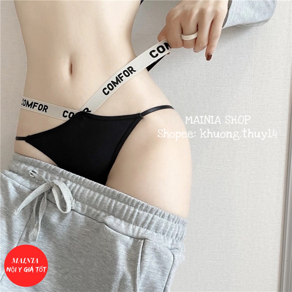 [M, L] Quần Lót Nữ Cotton Dây Hông Comfort Sexy Gợi Cảm Siêu Hot Chíp Nữ Cotton Cao Cấp Loại 1 Mainia Shop