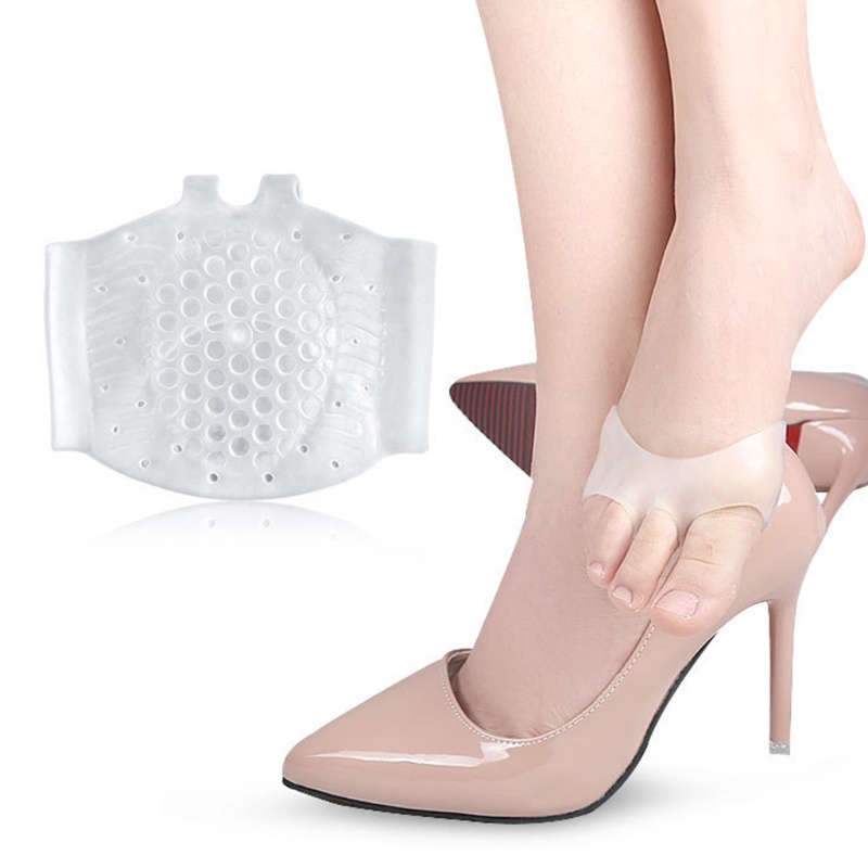 1 Cặp Đệm Silicone Họa Tiết Tổ Ong Lót Chân Khi Đi Giày Cao Gót