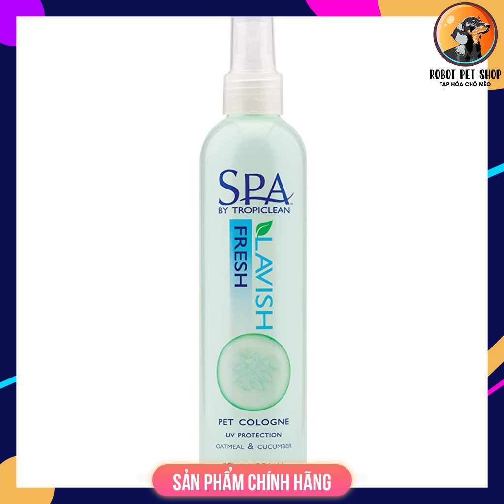 Xịt dưỡng lông cho chó - Tropiclean Lavish