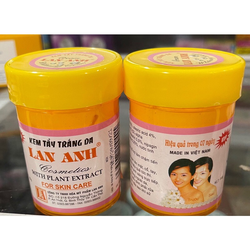 Kem Lan Anh Tẩy Trắng Da 80g Viền hồng
