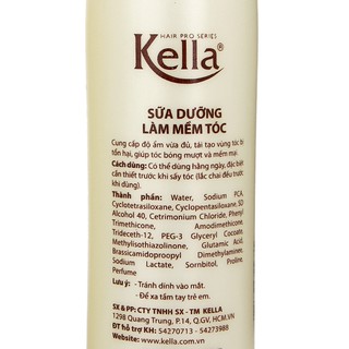 Combo 2 xịt dưỡng Kella làm mềm tóc 250ml