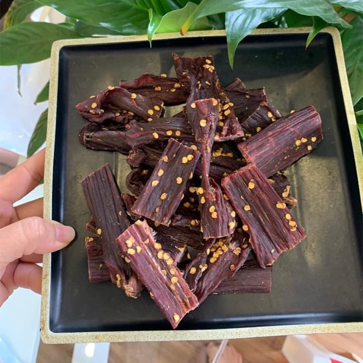 Bò Khô Tây Tạng Hương Vị Độc Lạ Ăn Là  Mê,  Thớ Thịt Dai Dai Thơm Thơm, Có Vị Siêu Cay Và Không Cay