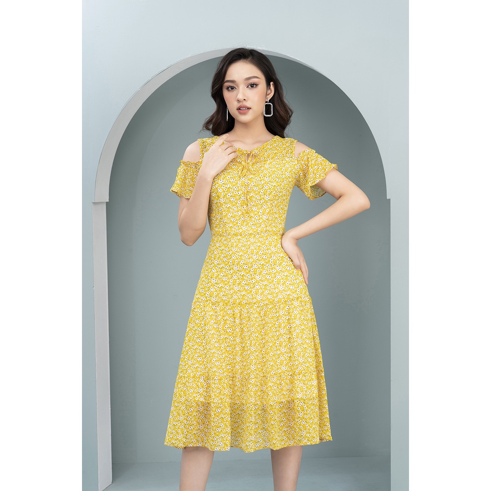 Váy Hoa Nhí Thiết Kế Nữ Dáng Xòe LUPERI LFV3209 Cho Bạn Nữ Đi Chơi Đi Dạo Phố