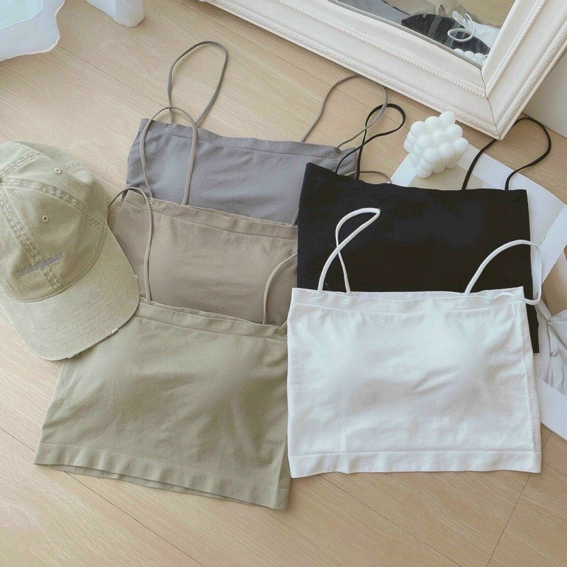 Áo Bra 2 Dây Dáng Lửng Siêu Hot Kèm Mút Ngực 2066