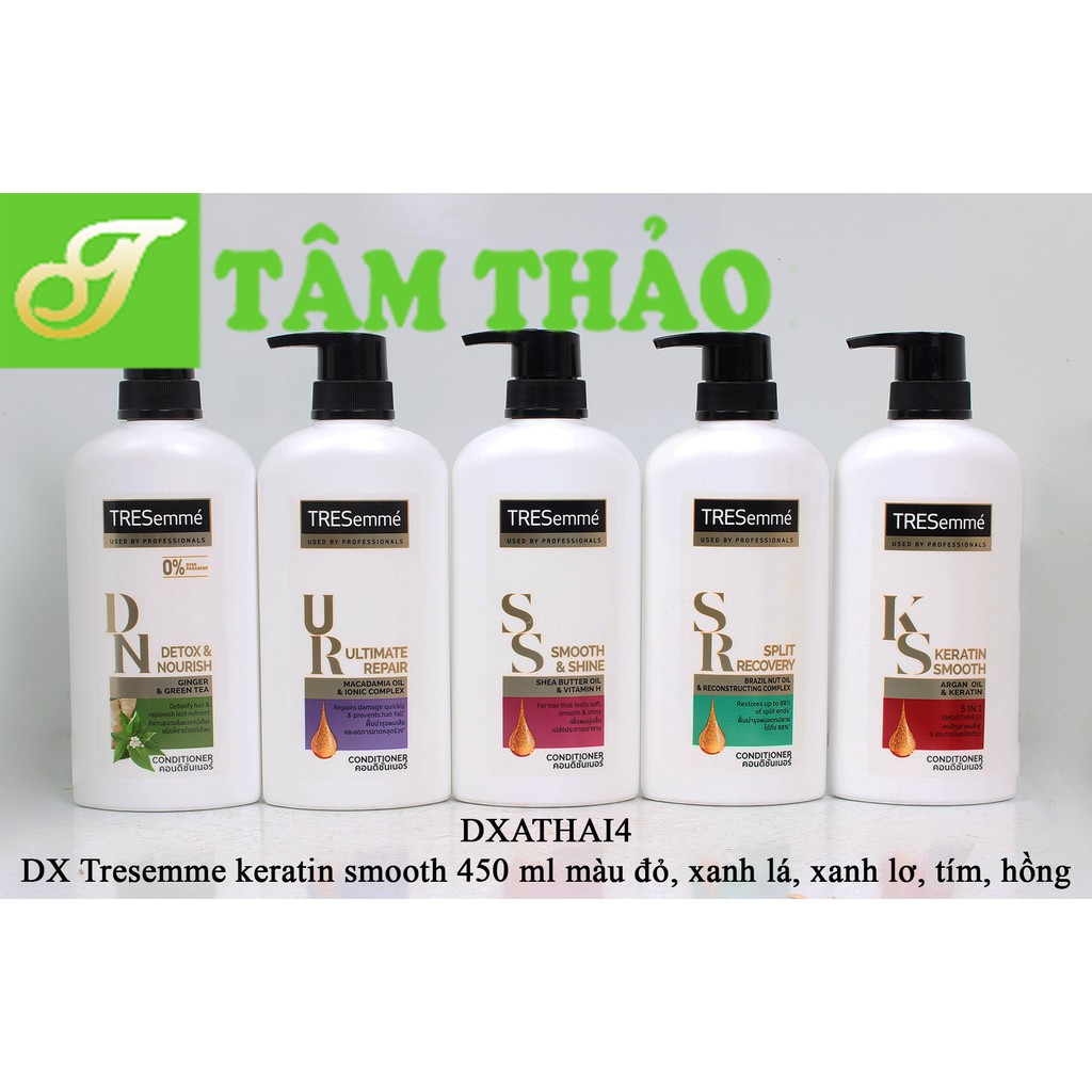 Dầu gội, dầu xả Thái Lan Tresemme 450ml 8851932350143, 8851932350242, 8851932350303, 8851932350181, 8851932378802