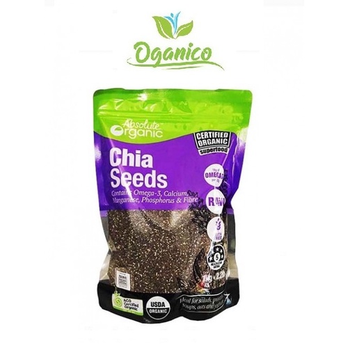 Hạt Chia Úc / ORGANIC / Hạt Chia Hữu Cơ Tím Úc Absolute Organic 1 Kg, Chứng Nhận Hữu Cơ