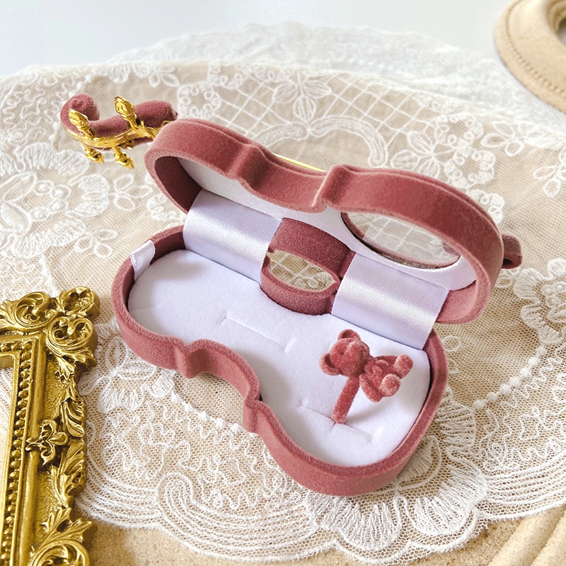 Hộp Đựng Trang Sức Hình Đàn Violin Làm Đạo Cụ Chụp Ảnh Sáng Tạo