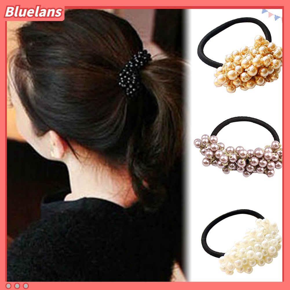 Dây buộc tóc phối ngọc trai nhân tạo thời trang cho nữ