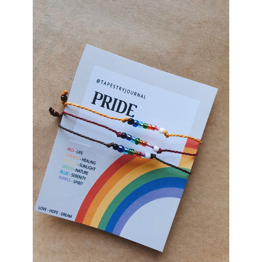 VÒNG PRIDE | VÒNG TAY HANDMADE | TAPESTRYJOURNAL