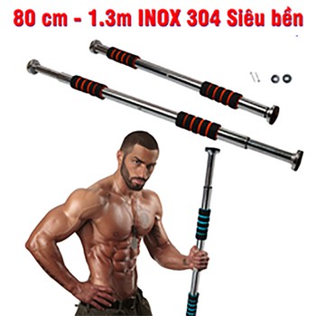 Xà Đơn Treo Tường Gắn Cửa 80-130cm new