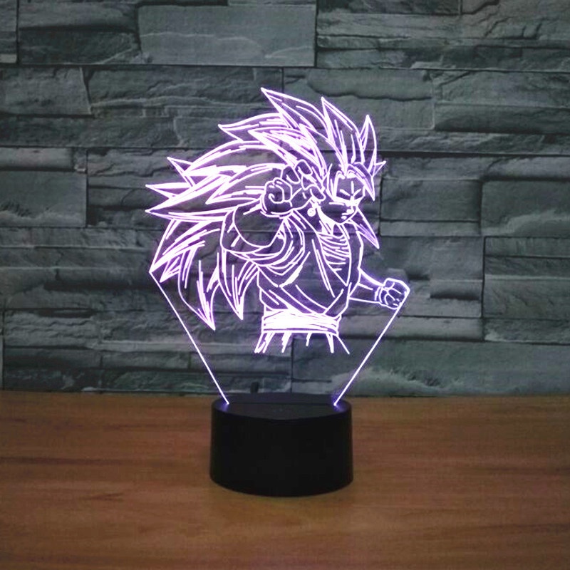 Đèn Led Để Bàn 7 Màu Hình Dragon Ball