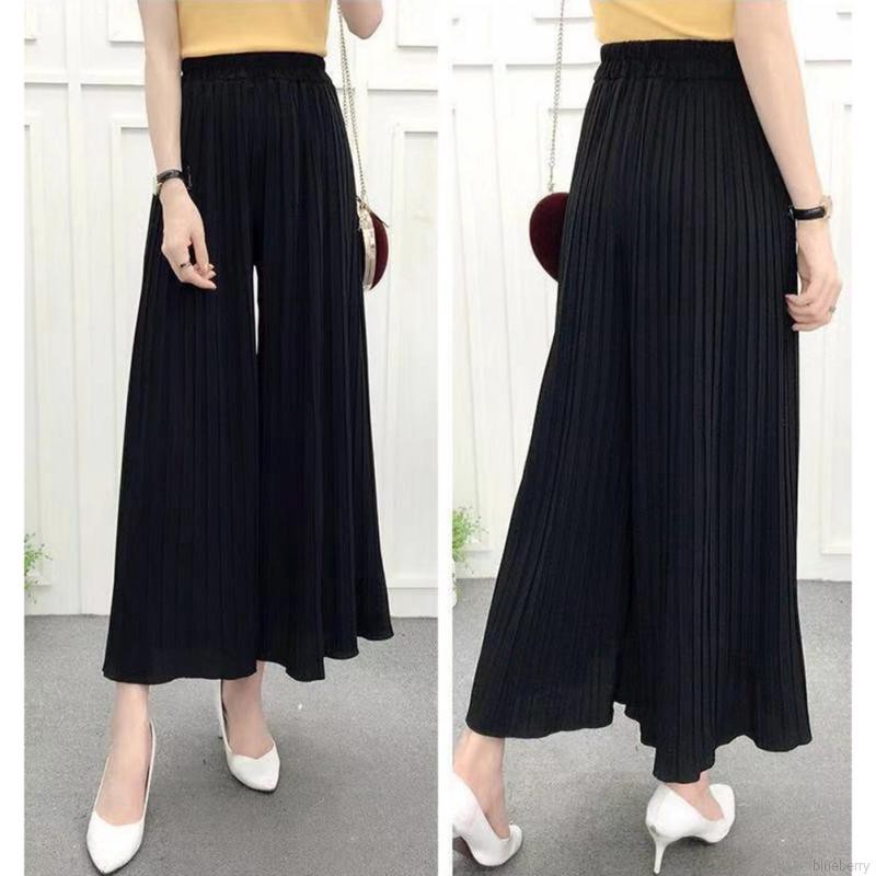 Quần ống rộng vải cotton kiểu dáng hợp thời trang cho nữ | BigBuy360 - bigbuy360.vn