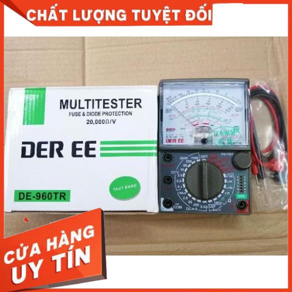 đồng hồ đo kim vạn năng DER EE -960 xanh