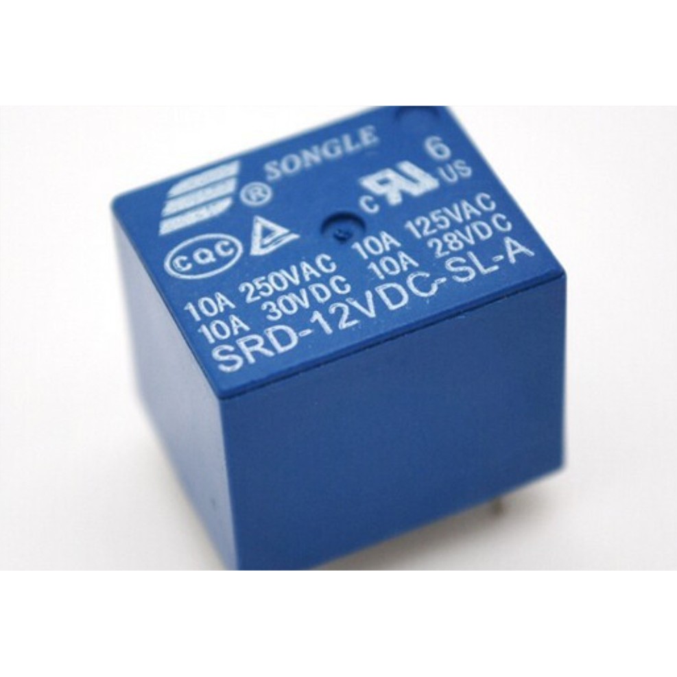Relay 12V (SRD-12VDC-SL-A) màu xanh