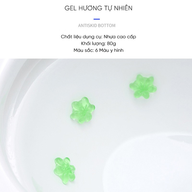 Tuýp khử mùi toilet dạng gel - Gel tẩy sạch thơm và khử mùi bồn cầu hình hoa