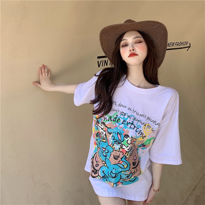 Áo thun form rộng nữ Emilyshop ulzzang
