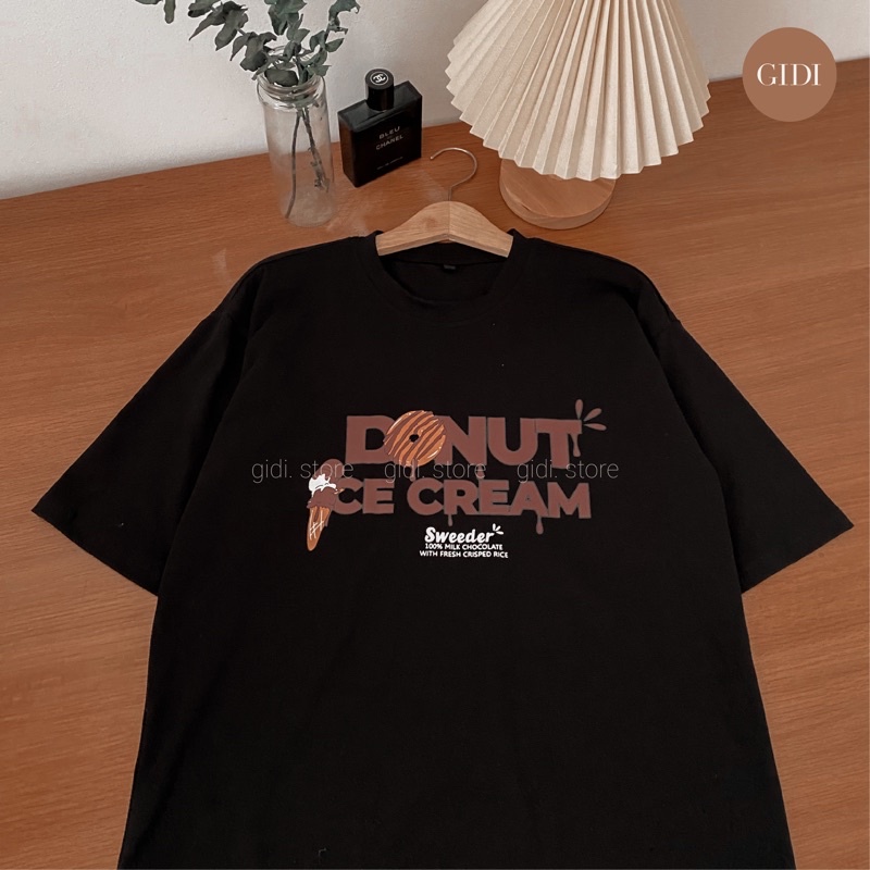 Áo thun Donut tay lỡ Nam Nữ Unisex - áo phông ngắn tay cổ tròn OVERSIZE form rộng, vải không nhăn