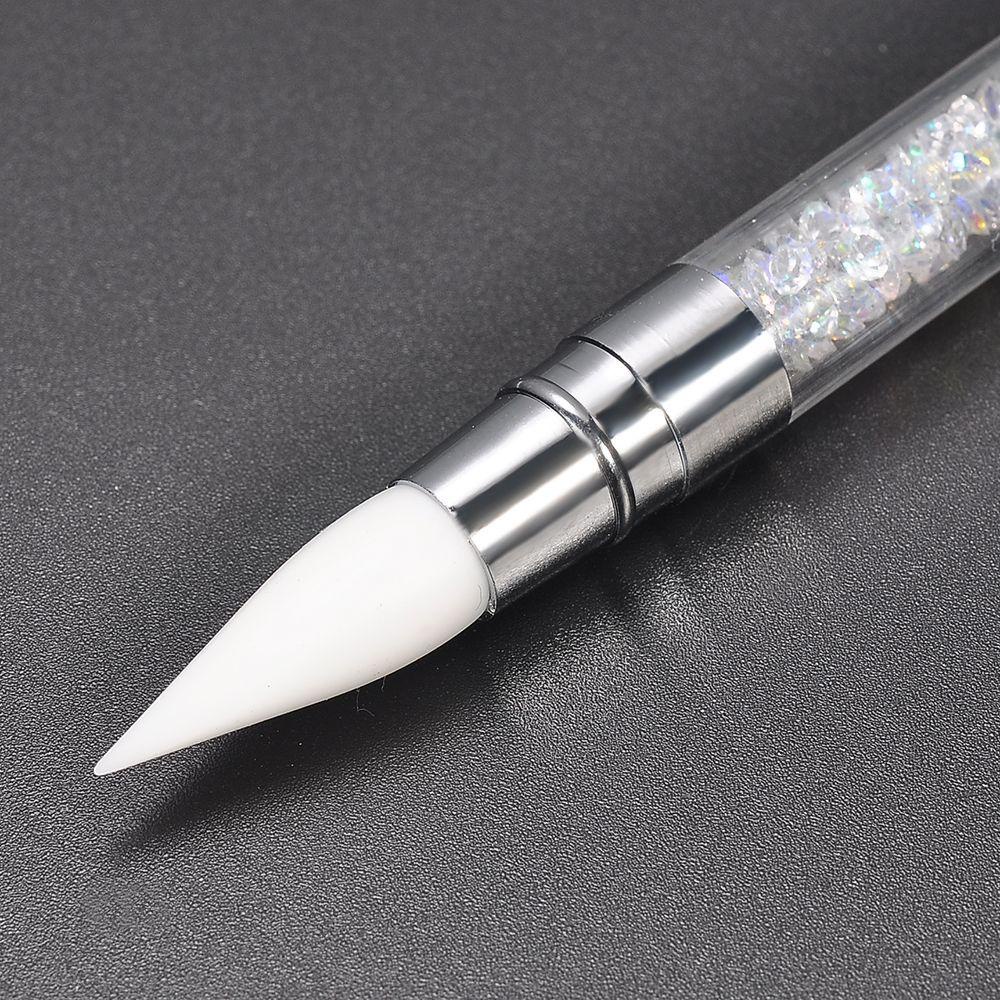 OCEANMAP Bút Vẽ Móng Hai Đầu Đầu Bằng Silicon Gel Mềm