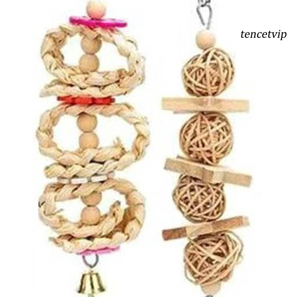 Bộ 8 Đồ Chơi Thang Treo Màu Sắc Chống Cắn Dễ Thay Đổi Màu Dành Cho Chim Vẹt