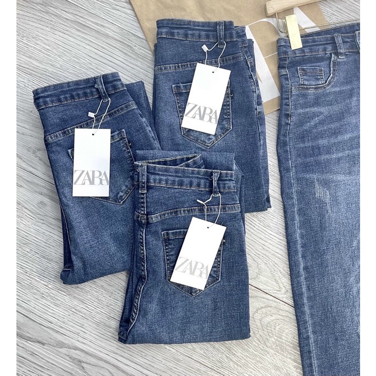 [FREESHIP - HÀNG LOẠI 1] QUẦN JEAN CẠP CAO RÁCH GẤU HOT HIT