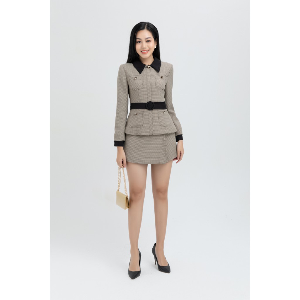 [Mã WABRIVY33 giảm 10% tối đa 50k đơn từ 250K] Áo Vest Tweed cổ đức nữ thiết kế IVY moda MS 67M5812