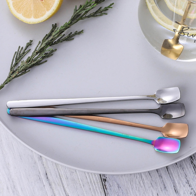 Muỗng cà phê cán dài bằng inox cao cấp