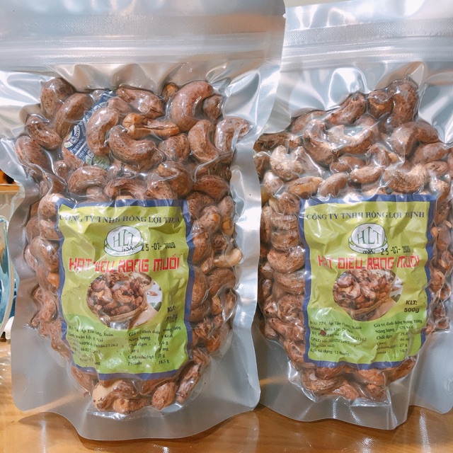 Hạt điều rang muối điều nguyên túi 500g | BigBuy360 - bigbuy360.vn