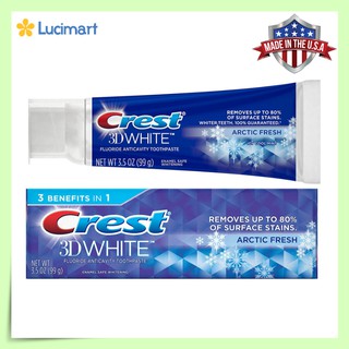 [Hàng Mỹ] Kem đánh răng Crest 3D White Arctic Fresh Icy Cool Mint Flavor Whitening