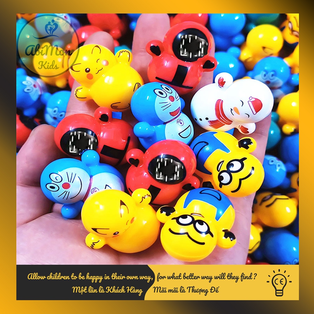 Đồ Chơi Lật Đật Mini Cho Bé (Doraemon, Minions, Kitty, ...) ☘️ Montessori ✨ Đồ chơi Giáo Dục - An toàn - Thông minh