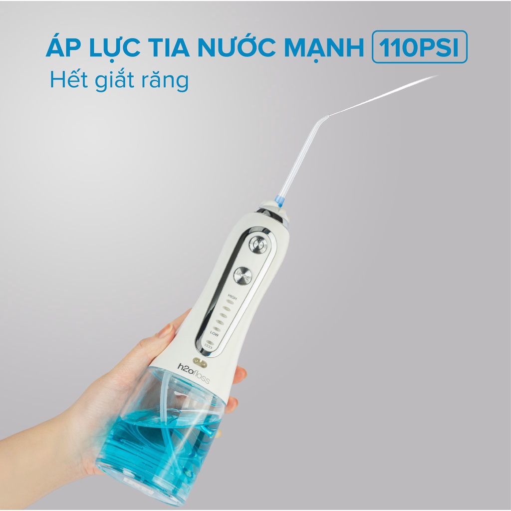 Máy tăm nước H20Floss HF-6P hàng nhập khẩu chính hãng bảo hành 12 tháng